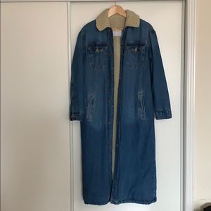Pre Owned Zara Denim long coat Size S